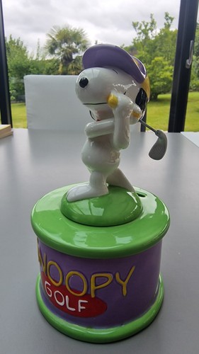 Tirelire vintage snoopy golf - tirelire,
