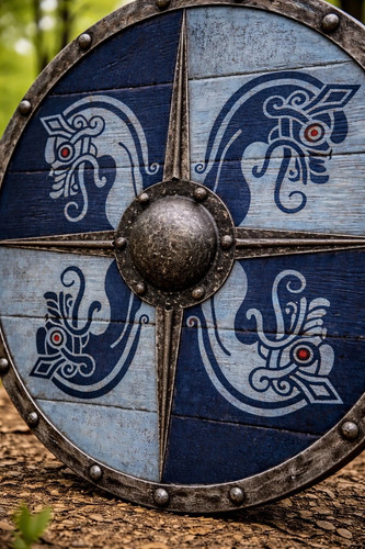Bouclier armure rond - bouclier, design