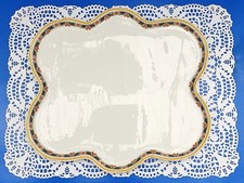 PLAT DE SERVICE DE TABLE ANCIEN CÉRAMIQUE   LIMOGES  ART DÉCO FLORAL