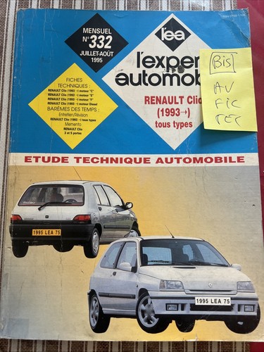 Revue technique renault clio - clio, 1