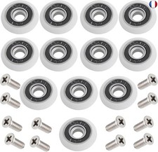 Dtoterul Roulette Porte 12 pièces Roulette de Douche 23mm Roulette Porte 