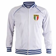 Italie/Italia 1982 Veste Rétro Survêtement Football Fermeture Éclair Hommes Haut