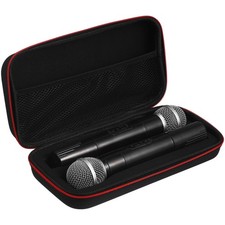 de voyage pour Microphone sans fil, double support de micro, étui de