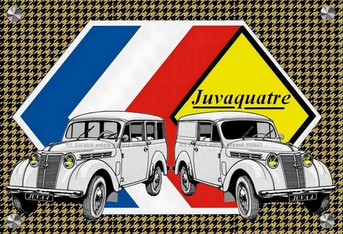 Plaque renault juvaquatre - renault,