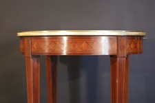 Table bouillotte marquetée, Charles X 