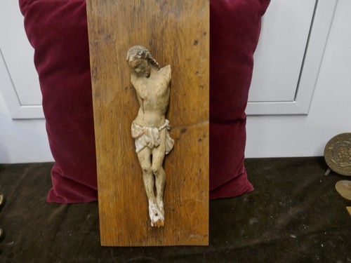 Christ espagnol 18ème bois - christ, espagnol,18ème,bois