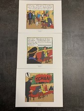 3 Planches Strip Tintin Herge