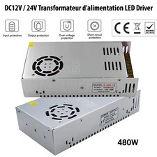 DC12V / 24V 480W Transformateur de Tension alimentation ? d?coupage pour la DEL
