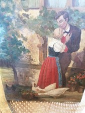 Hst tableau ancien Couple