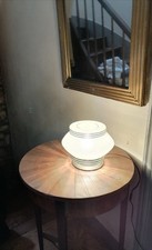 Lampe globe en verre avec