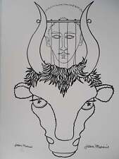 Jean MARAIS : Mythologie, Hommage à Pan, Lithographie signée