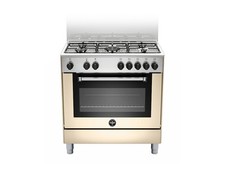 La Germania AMN855ECRV Cuisine 80CM 5 Feux Four Électrique MULTI.9 Crème Cl.a