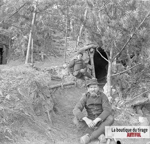 Deux soldats français guerre - soldats,