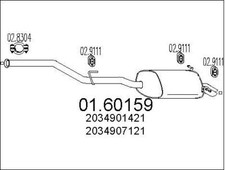 SILENCIEUX ARRIèRE MERCEDES