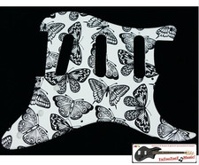 NEW PICKGUARD STRATOCASTER SSS - motif papillon- 1 ply  PROMO 2026