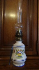 LAMPE A PETROLE EN FAÏENCE DE