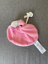 Doudou Attache Tétine Flamant Rose ERGEE