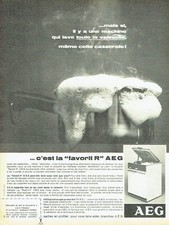 Publicité Advertising 067  1964  AEG  lave vaisselle Favorit R