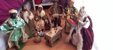 santons crèche habillé