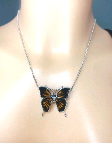 Ancien pendentif papillon - ancien,