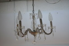 ANCIEN LUSTRE PAMPILLE CRISTAL