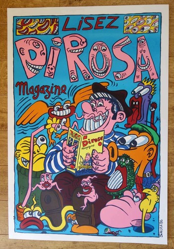 Rosa magazine affiche art - magazine,