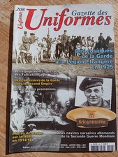 UNIFORMES NUMERO 208  BEL ETAT FALLSCHIRMJAGER /COSAQUES/NAVIRES CORSAIRES ALL