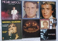 Lot Michel Sardou  Disques 33 tours 45 t livre cassettes bon à très bon état