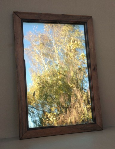 Ancien miroir mercure - au, cadre