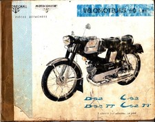 Catalogue de pièces détachées Motobécane vélomoteur 50 cm3 D 52 1965