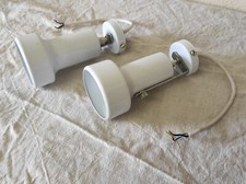 Luminaires 2 Spots Appliques inclinables blanc