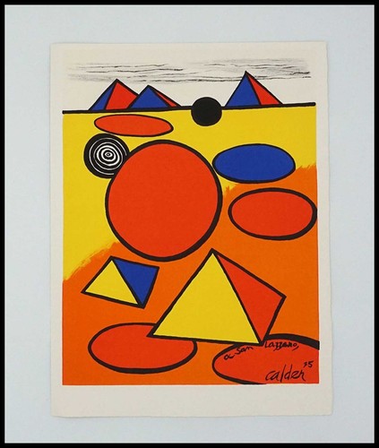 Calder lithographie originale - calder,