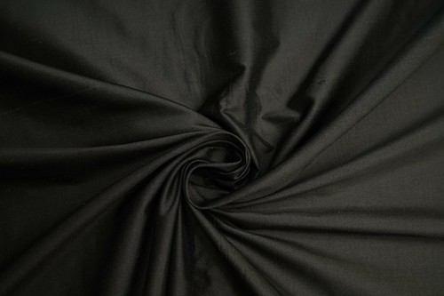 Soie sauvage noire - noire,