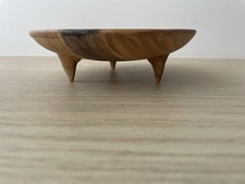 Coupelle Tripode Vintage Céramique De Vallauris - Décor Faux Bois