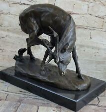 Statue En Bronze De Cerf Élan