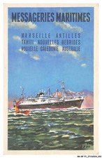BN-BFP1-0147-BATEAU - messageries maritimes - marseille - antilles - tahiti -
