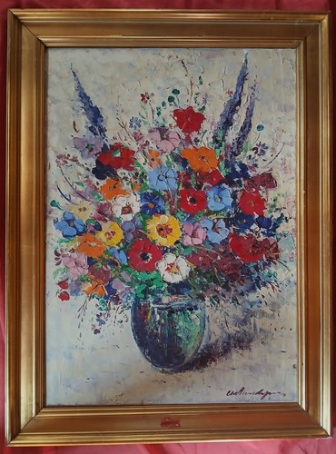 Superbe huile e siècle - xx,