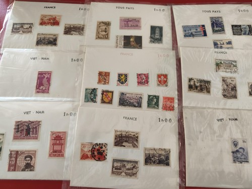 Lot anciens timbres collection
