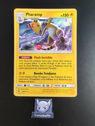 Carte pokémon pharamp - pokémon, 78/214