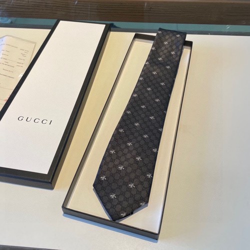 Noir gucci cravate soie et - gucci,