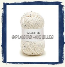 1 pelote de  PAILLETTES NACRE  neuve