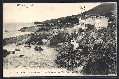 Cpa trayas corniche d or - trayas,, d´or