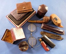 LOT Objets Accessoires ANCIENS Divers Bureau Napoléon III XIX Old Antique ITEMS
