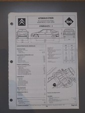Citroen Bx GTi 4X4 1.9 Fiche Technique Regla tech 1992 Citroen Bx 19 4 X 4 Gti