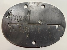 Allemagne Plaque Identité EK Marke Alu RAD Gau  2 Danzig Gruppe 61 Non Attribué