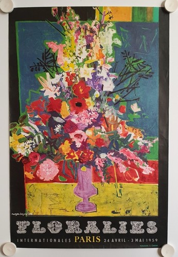 Affiche roger bezombes - affiche, 1959
