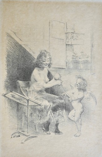 Adolphe willette lithographie - adolphe,