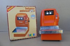 Jouet vintage balance d'épicerie ancienne orange SMOBY pour marchande dans boîte