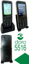 Doro 5516 Téléphone Portable Smartphone, 2.4", 3G, Graphite pour séniors.