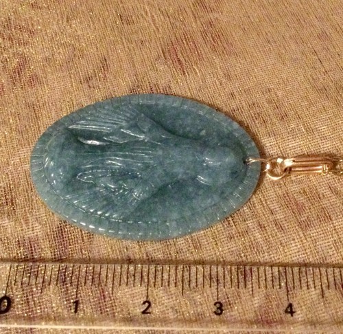 Grand pendentif jade bélière - grand, jade-bélière
